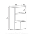Scranton & Co Kitchen Storage Shelf with Cabinet in French Oak Grey