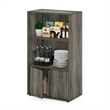 Scranton & Co Kitchen Storage Shelf with Cabinet in French Oak Grey