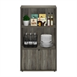Scranton & Co Kitchen Storage Shelf with Cabinet in French Oak Grey