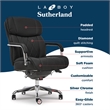 Scranton & Co Sutherland Quilted Faux Leather Executive Office Chair Black