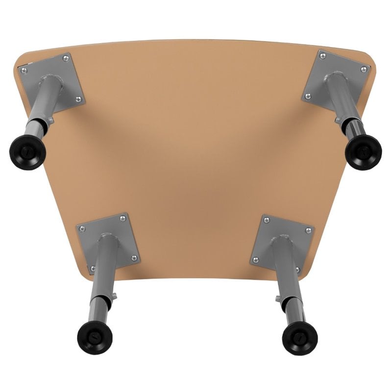Scranton & Co Hexagonal Collaborative Student Desk in Natural Finish