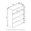 Scranton & Co 4-Tier Open Shelf in Columbia Walnut Engineered Wood