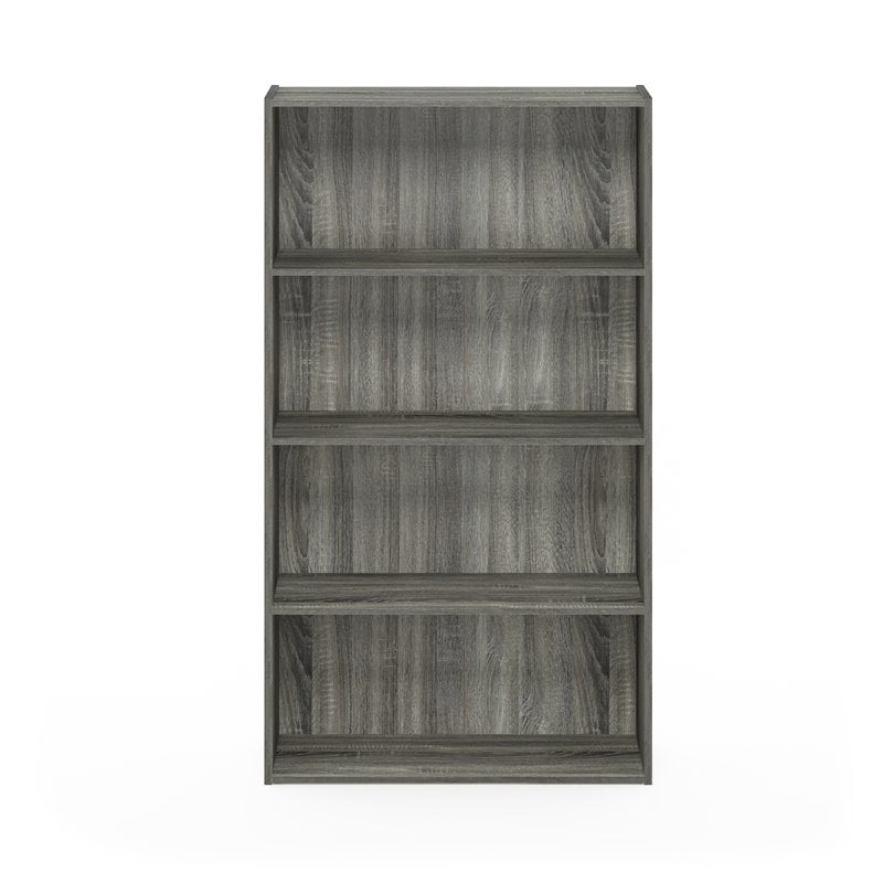 Scranton & Co 4-Tier Open Shelf in French Oak Grey Engineered Wood