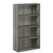 Scranton & Co 4-Tier Open Shelf in French Oak Grey Engineered Wood