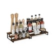 Scranton & Co 3-Tier Spice Rack Organizer Set of 2 in Amber Pine