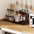 Scranton & Co 3-Tier Spice Rack Organizer Set of 2 in Amber Pine