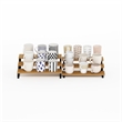 Scranton & Co 3-Tier Spice Rack Organizer Set of 2 in Beech