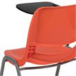 Scranton & Co Plastic Classroom Chair with Right Arm Tablet in Orange