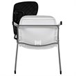 Scranton & Co Plastic Classroom Chair with Right Arm Tablet in White