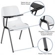 Scranton & Co Plastic Classroom Chair with Right Arm Tablet in White