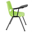 Scranton & Co Plastic Tablet Arm Classroom Chair in Green with Right Arm