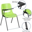 Scranton & Co Plastic Tablet Arm Classroom Chair in Green with Right Arm