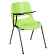Scranton & Co Plastic Tablet Arm Classroom Chair in Green with Right Arm