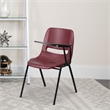 Scranton & Co Plastic Classroom Chair Burgundy with Right Arm Tablet