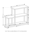 Scranton & Co 3-Tier Engineered Wood Ladder Shelf in Americano/Black