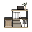 Scranton & Co 3-Tier Engineered Wood Ladder Shelf in Americano/Black