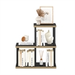 Scranton & Co 3-Cube Display Shelf No-Tools Engineered Wood Americano/Black