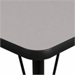 Scranton & Co Laminate Activity Table in Gray with Adjustable Chrome Legs