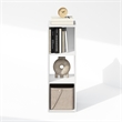 Scranton & Co 3-Cube Storage Cabinet Bookcase in White Engineered Wood