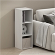 Scranton & Co 3-Cube Storage Cabinet Bookcase in White Engineered Wood