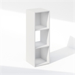 Scranton & Co 3-Cube Storage Cabinet Bookcase in White Engineered Wood