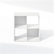 Scranton & Co 4-Cube Storage Cabinet Bookcase in White Engineered Wood