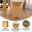 Scranton & Co Solid Pine Folding Farm Bench in Light Natural Finish