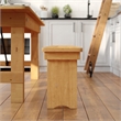 Scranton & Co Solid Pine Folding Farm Bench in Light Natural Finish