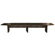 Scranton & Co 18 Ft Boat-Shaped Conference Table in Mocha Laminate