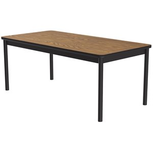 Scranton & Co 30&quotW x 60&quotD High Pressure Library Table in Medium Oak