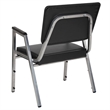 Scranton & Co Faux Leather Bariatric Reception Chair Black Vinyl