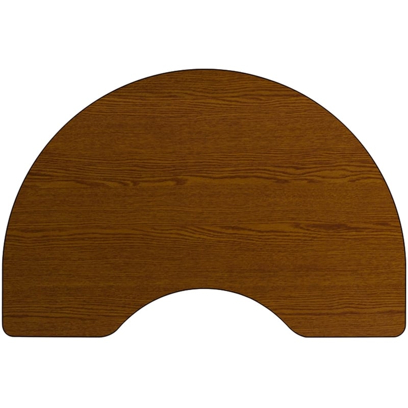 Scranton & Co 31 x 96 in Kidney Activity Table in Oak Laminate