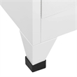 Scranton & Co Steel Rectangular Locker Cabinet with 4 Doors in Grey