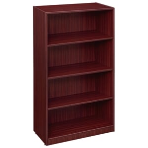 Scranton & Co 47&quot High Bookcase with 3 Adjustable Shelves in Mahogany