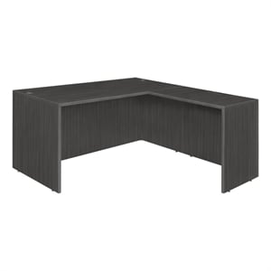 Scranton & Co 60&quot x 65&quot Executive L Desk Shell with Return in Ash Gray