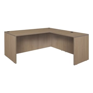 Scranton & Co 60&quot x 65&quot Executive L Desk Shell with Return in Noble Oak