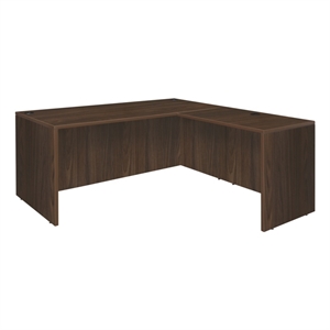 Scranton & Co 60&quot x 65&quot Executive L Desk Shell with Return in Neo Walnut
