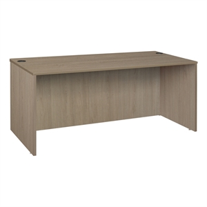 Scranton & Co 71&quot Desk Shell with Wire Management in Noble Oak