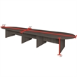 Scranton & Co 18ft Modular Racetrack Conference Table in Noble Oak