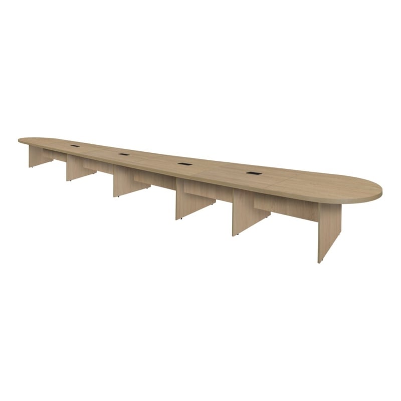 Scranton & Co 24ft Modular Racetrack Conference Table in Noble Oak