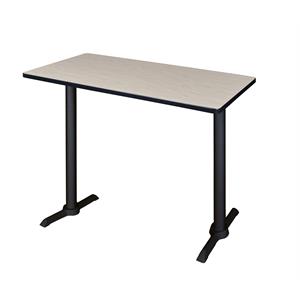 Scranton & Co 48&quot x 24&quot Double-Sided Cafe Training Table in Maple