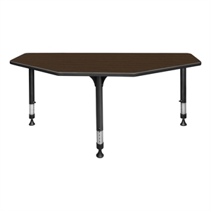 Scranton & Co 60&quot 2-Student Adjustable School Desk in Neo Walnut