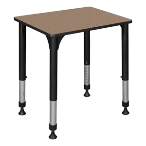 Scranton & Co 18.5 x 26&quot Rectangular Adjustable School Desk in Noble Oak