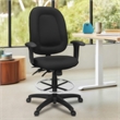 Scranton & Co High-Back Fabric Task Chair with Drafting Kit in Black