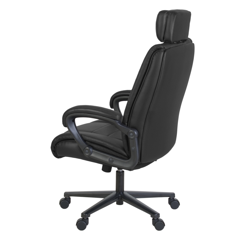 Scranton & Co Big & Tall Ergonomic Executive Office Chair in Black