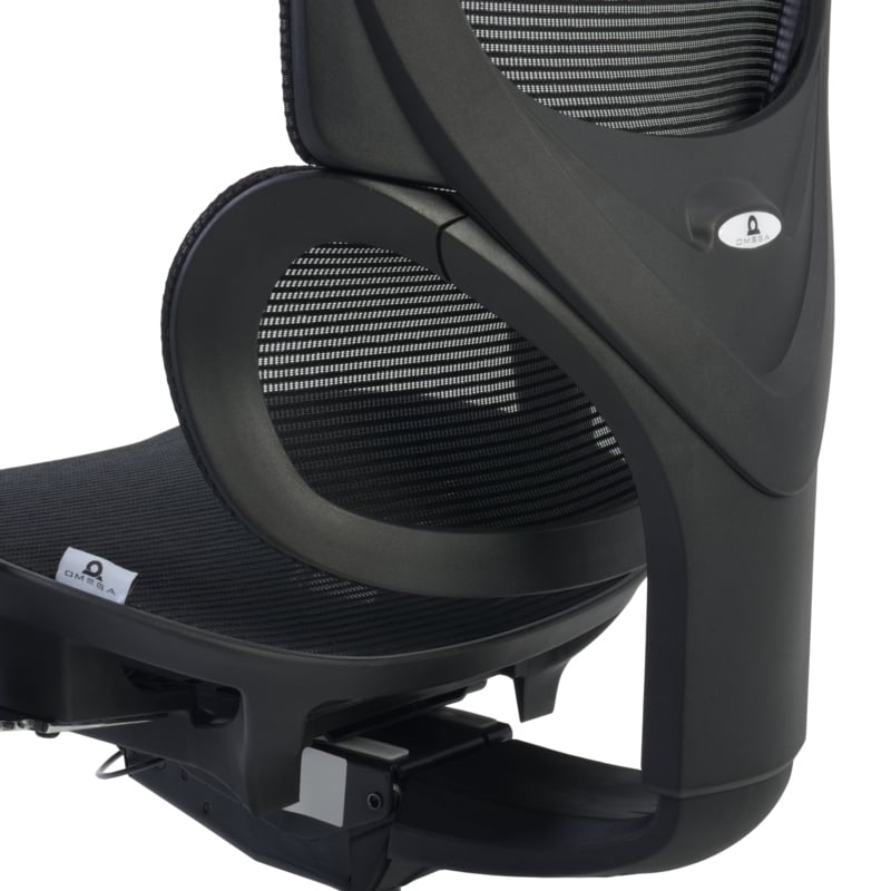 Scranton & Co Flex Mesh Ergonomic Office Chair with Headrest in Black