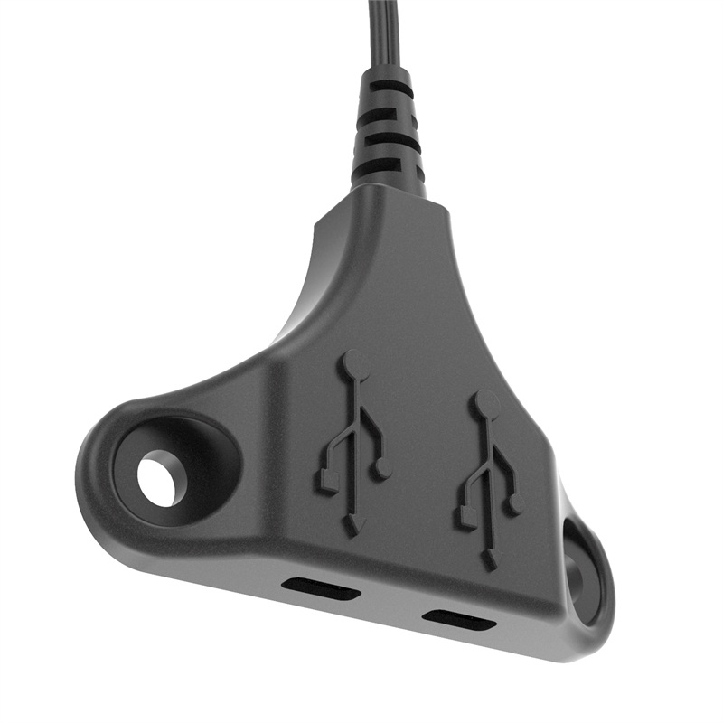 Scranton & Co Dual USB-C Power Station Stingray in Black