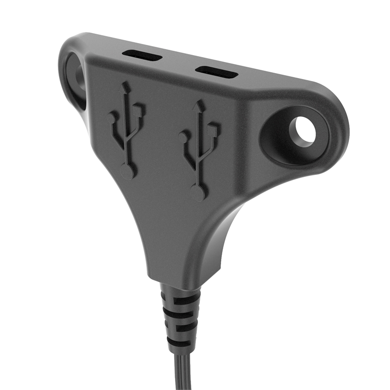 Scranton & Co Dual USB-C Power Station Stingray in Black