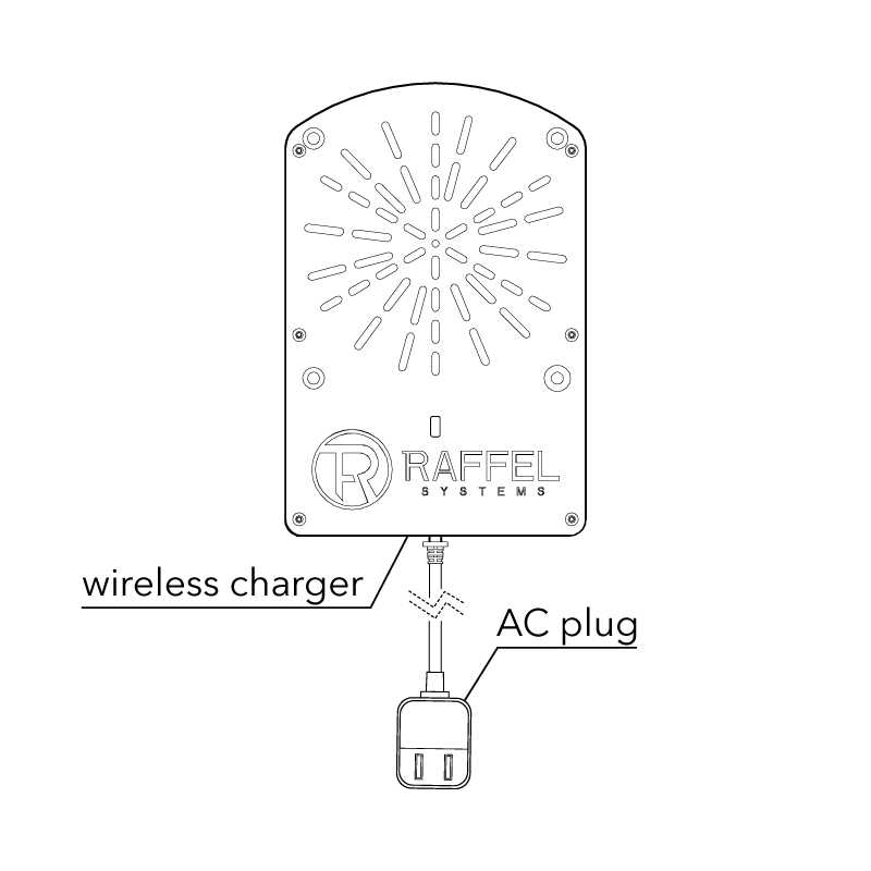 Scranton & Co Wireless Distance Charger with 10W Power in Black