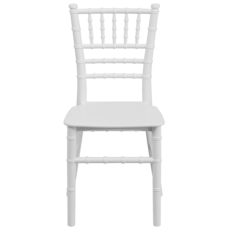 Scranton & Co Kids Resin Chiavari Event Chair in White